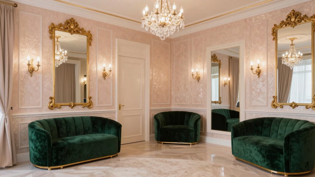 color palettes enhance glam space