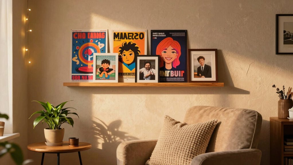 create a fan display area