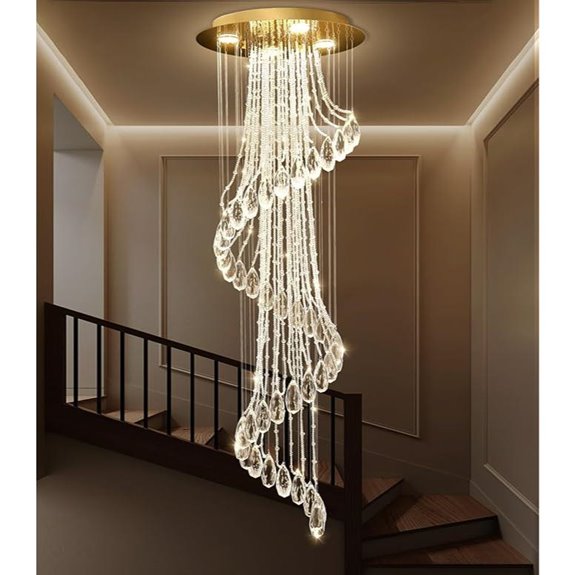 elegant gold crystal chandelier
