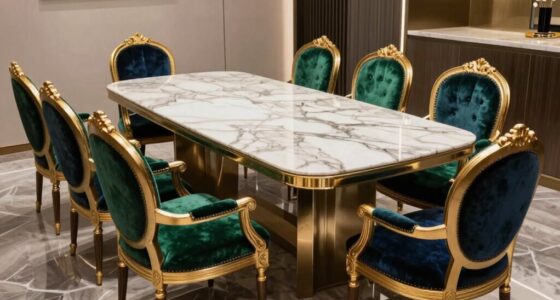 glamorous dining chair selection