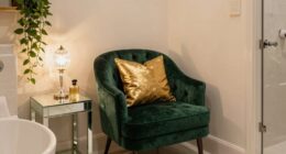 glamorous small bedroom corner