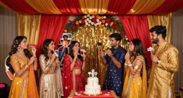 interactive bollywood birthday decor