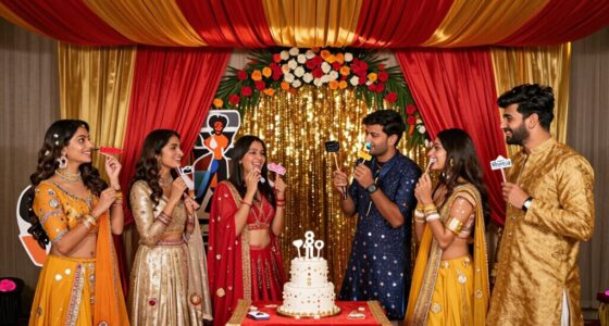 interactive bollywood birthday decor