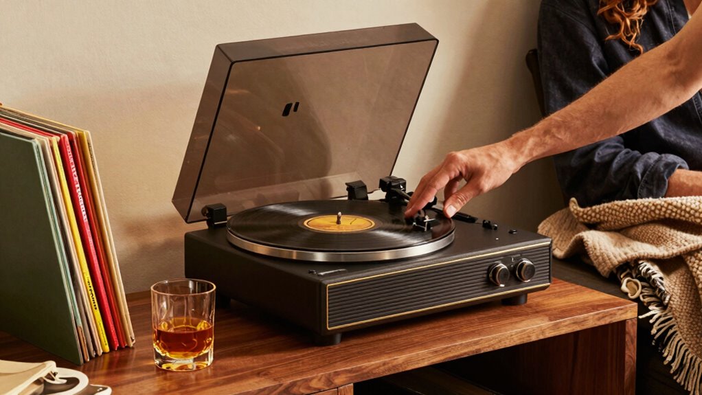 inviting vintage modern music hub
