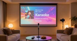 karaoke projector hybrid setup