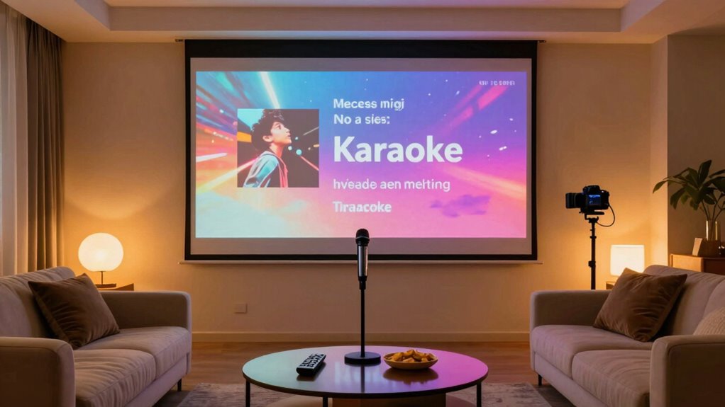 karaoke projector hybrid setup
