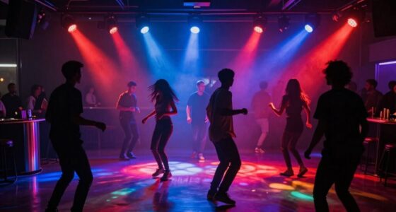 lighting enhances dance atmosphere