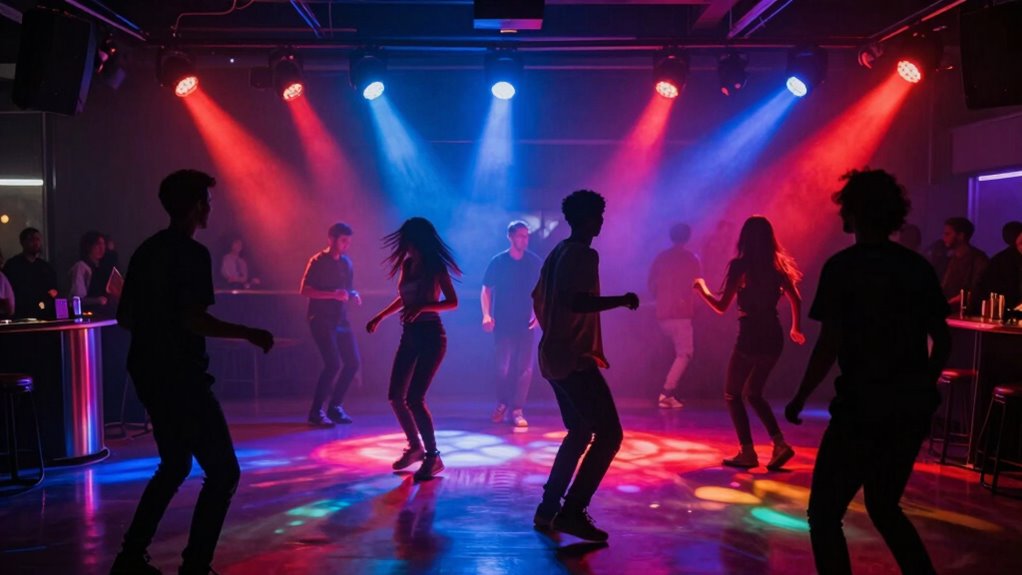 lighting enhances dance atmosphere