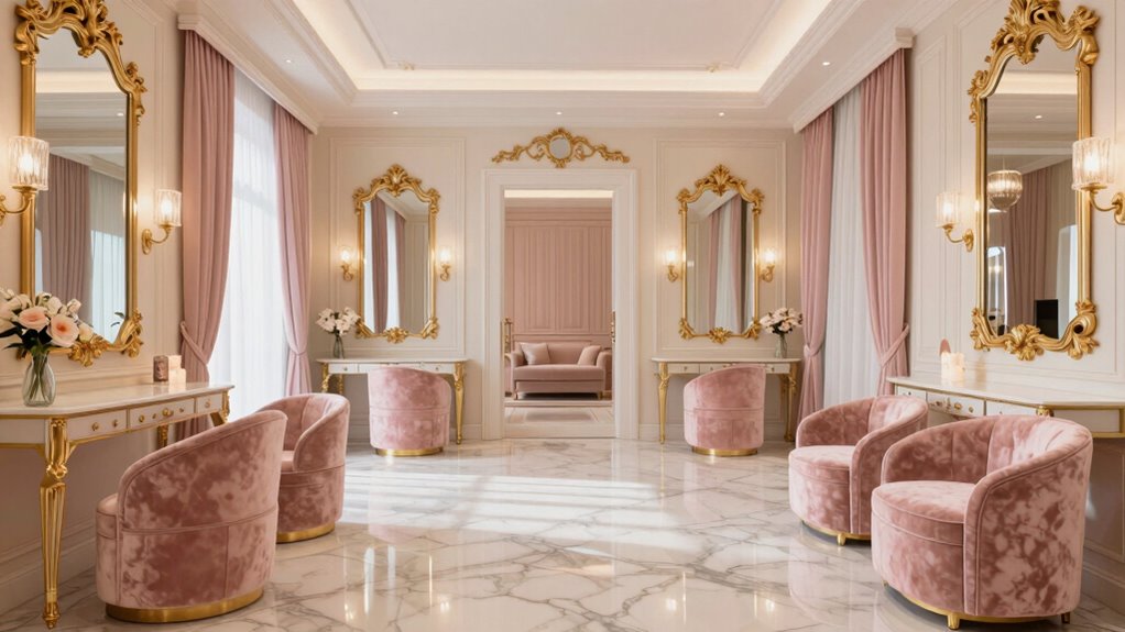 luxurious light reflecting decor