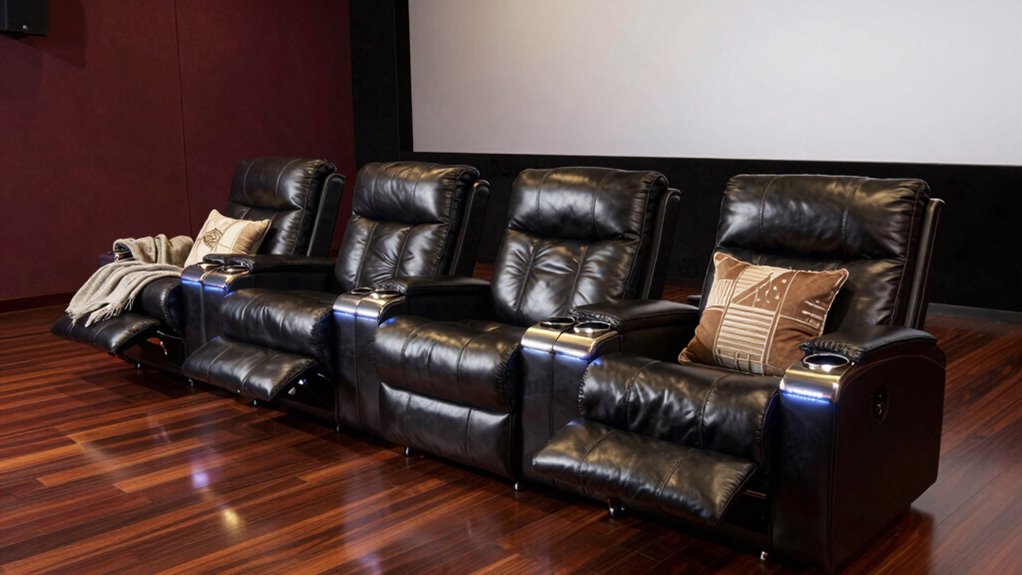luxury recliners with cup holders