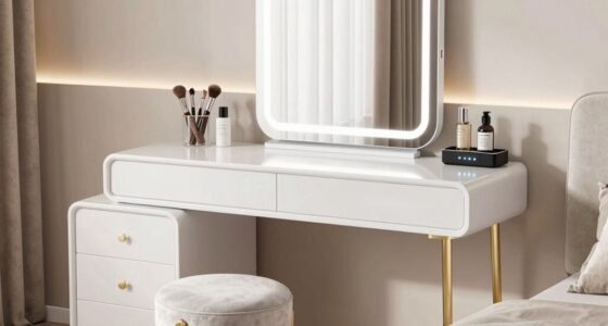 makeup vanities with stations