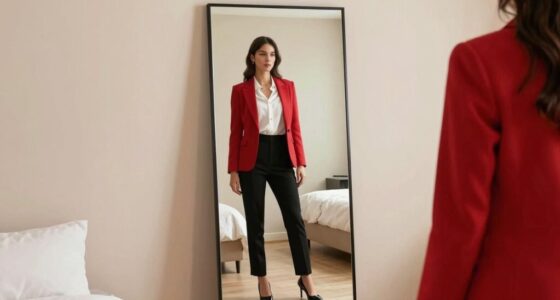 mirror enhances outfit appearance