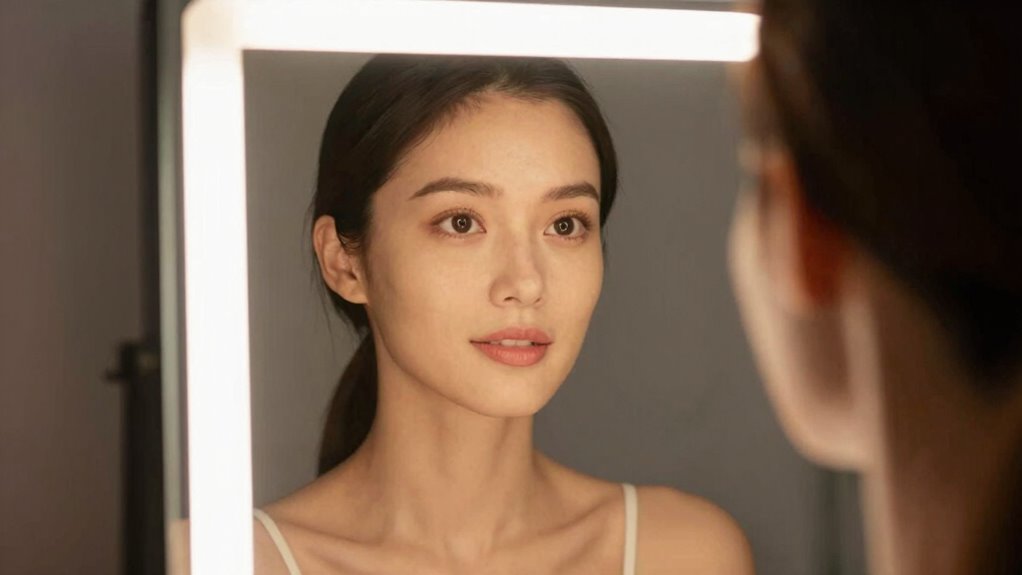 mirror lighting enhances natural beauty