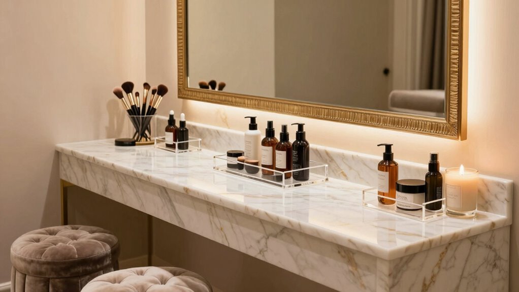 mirror placement and lighting