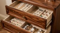 organize jewelry armoires properly