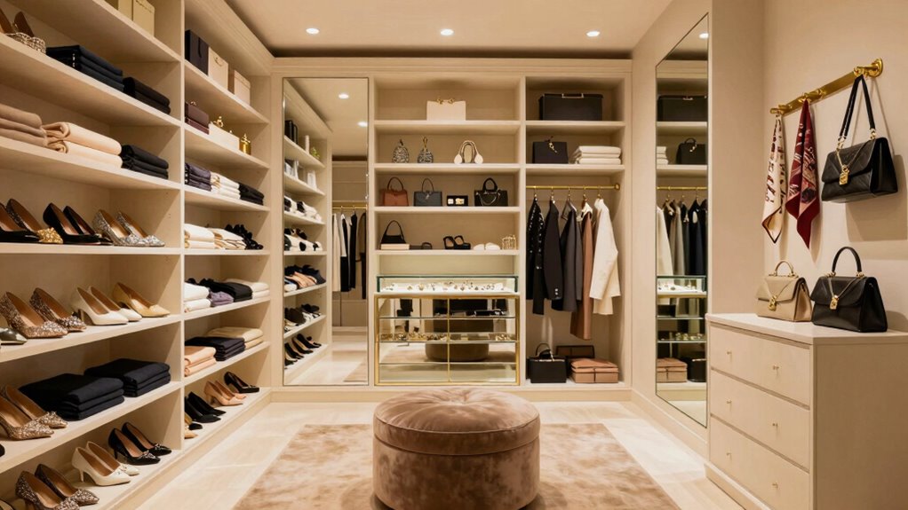 organized functional closet space