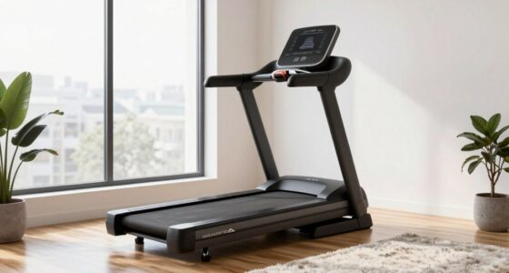 quiet upstairs apartment treadmills