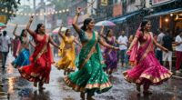 rain dances evoke bollywood magic