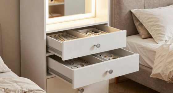 small bedroom jewelry storage
