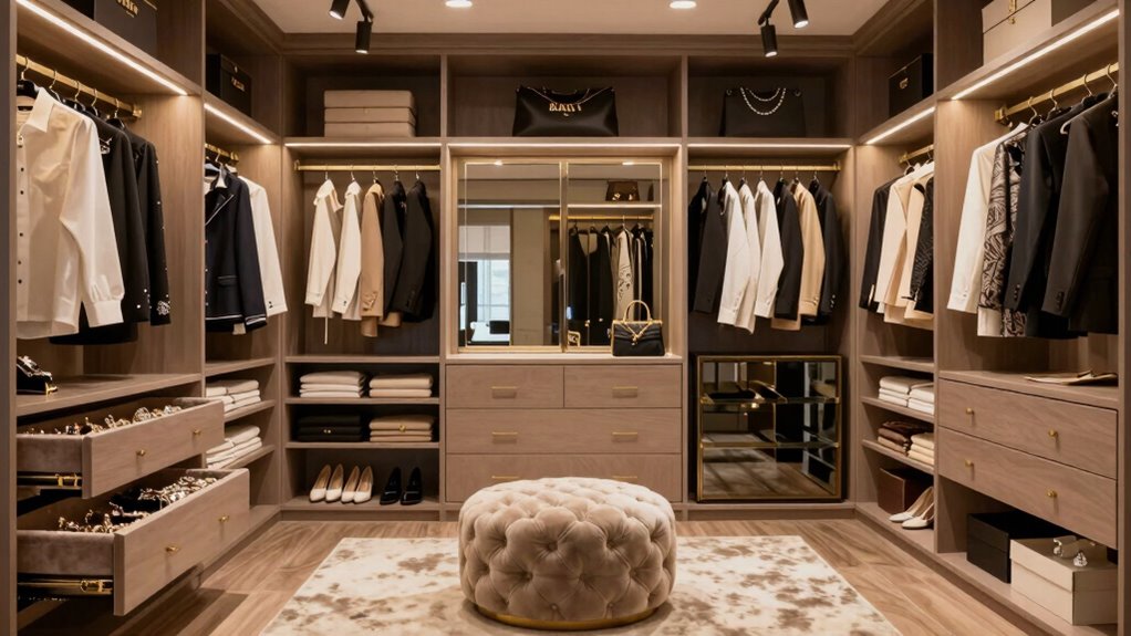 smart luxury closet organization