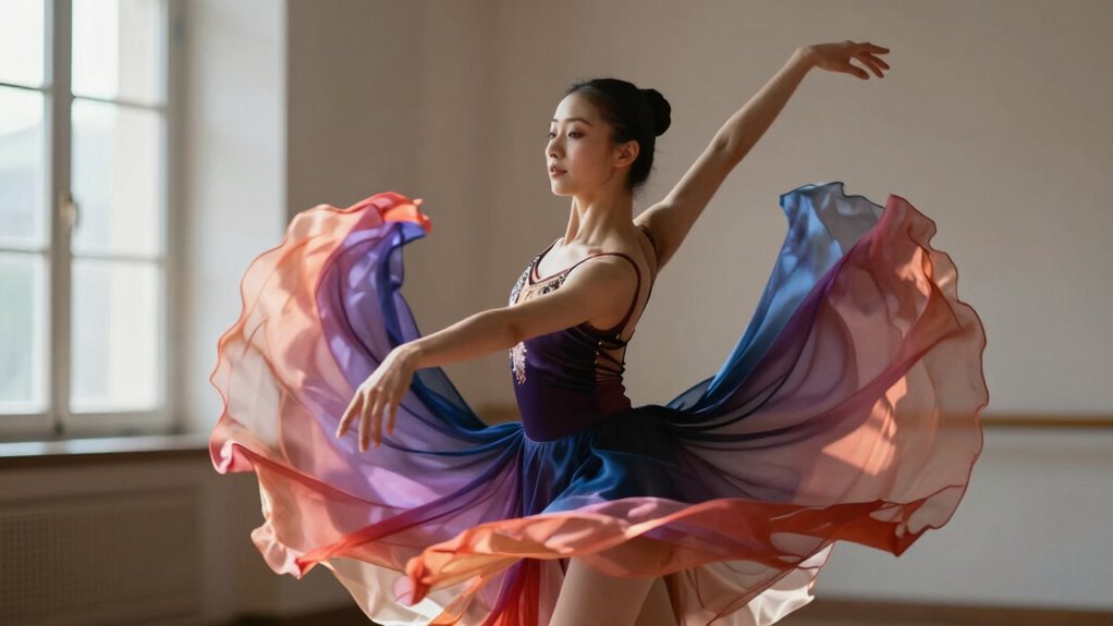 soft lighting enhances dance visuals