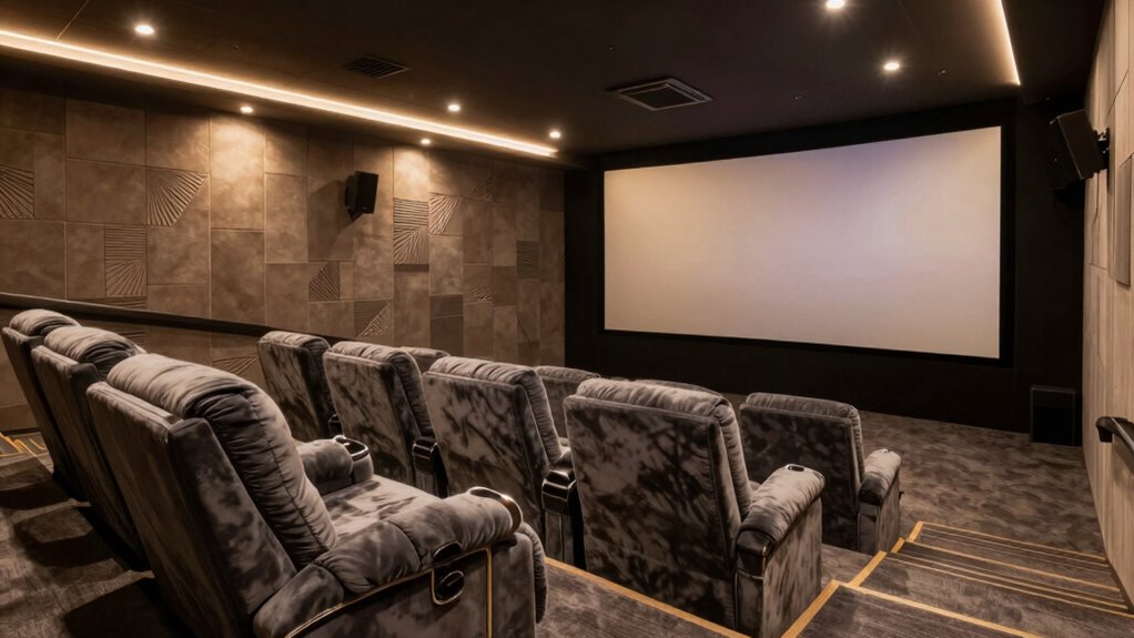 soundproofing and seating arrangement