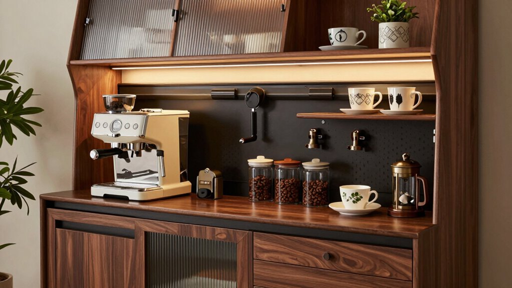top coffee bar cabinet ideas