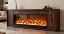 top electric fireplace storage