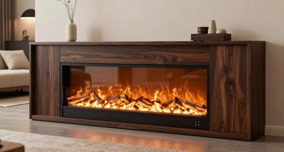 top electric fireplace storage