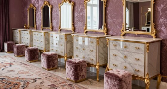 top glam room dressers