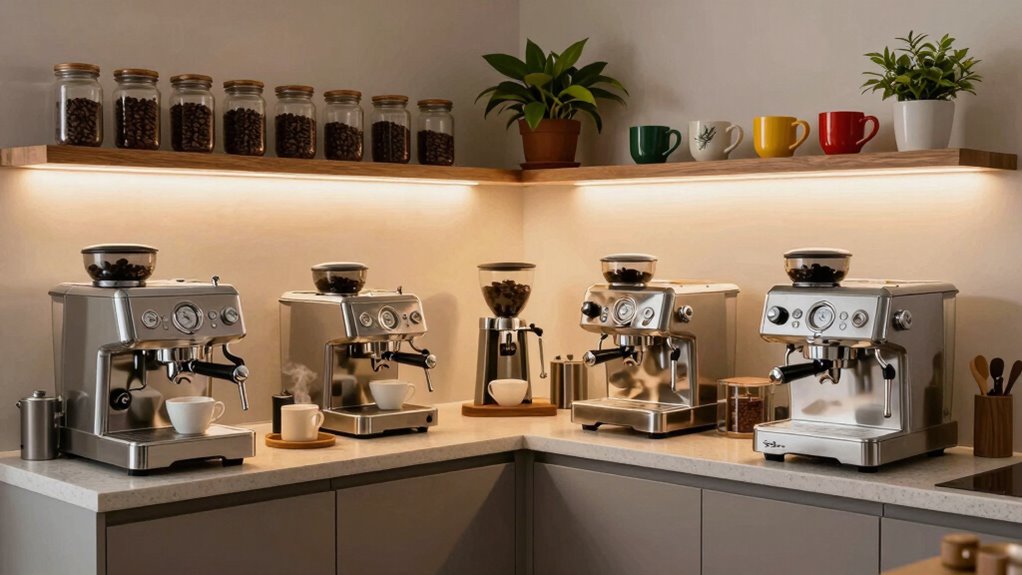 top kitchen corner espresso stations