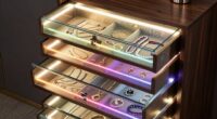 top led jewelry cabinets