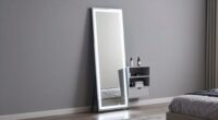 top led mirror storage