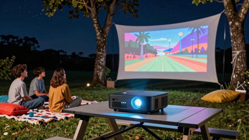 top outdoor portable projectors