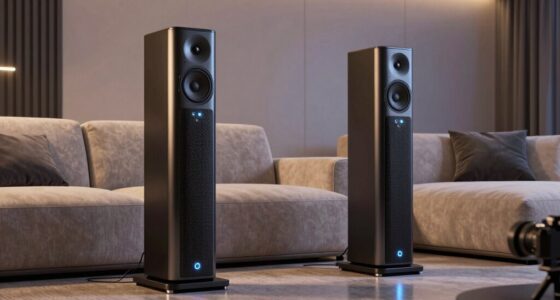 top powered tower speakers