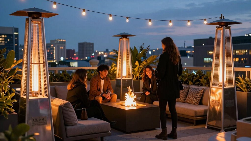 top rooftop outdoor heaters