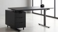 top standing desk drawers