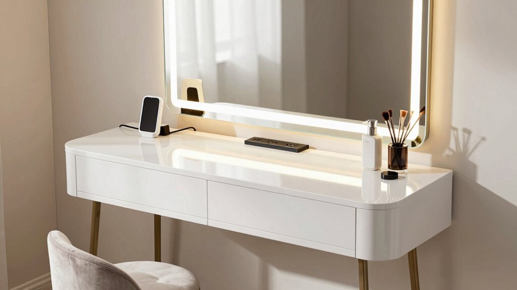 top vanities with outlets
