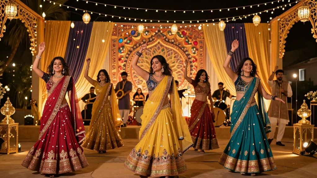 vibrant bollywood dance celebration