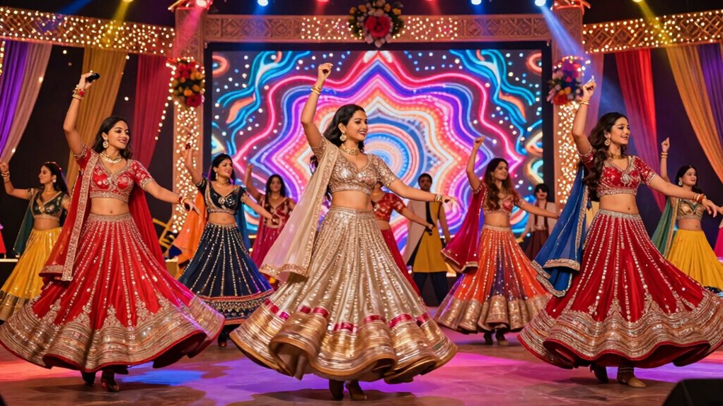 vibrant dance colorful costumes