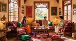 vibrant traditional domestic spaces