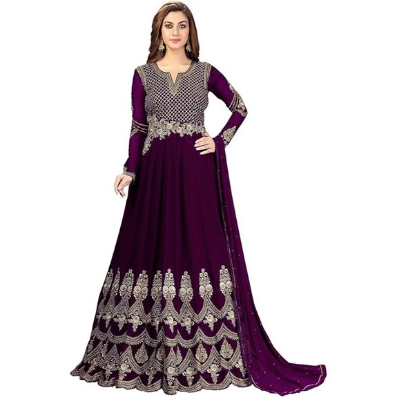 women s georgette embroidered suit