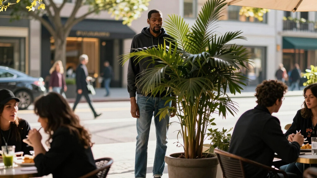 6-foot-11 Kevin Durant tries hiding from paparazzi while on date with mystery woman