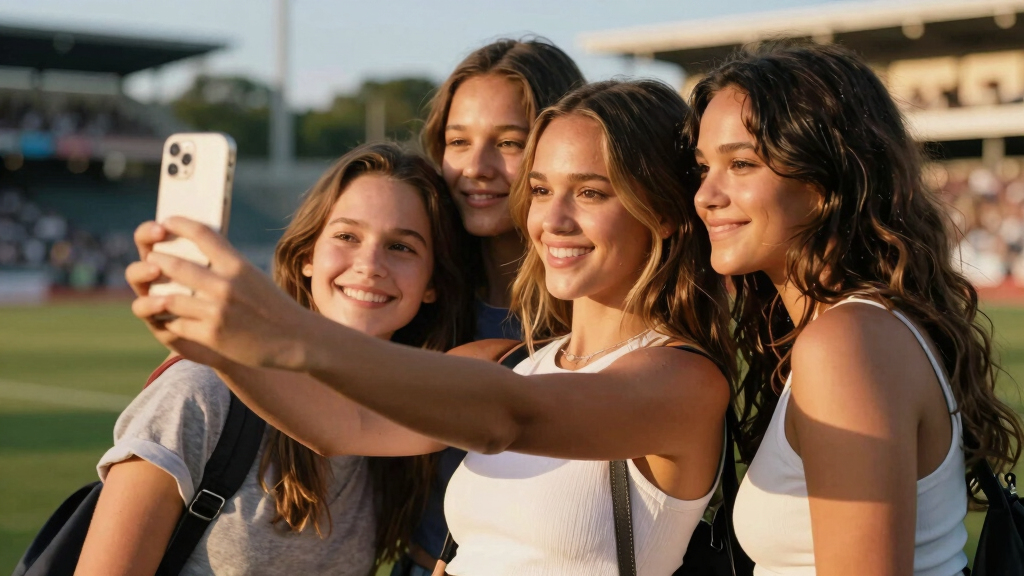 Jessica Alba Spotted at World Cup With Daughters in Adorable Group Selfie