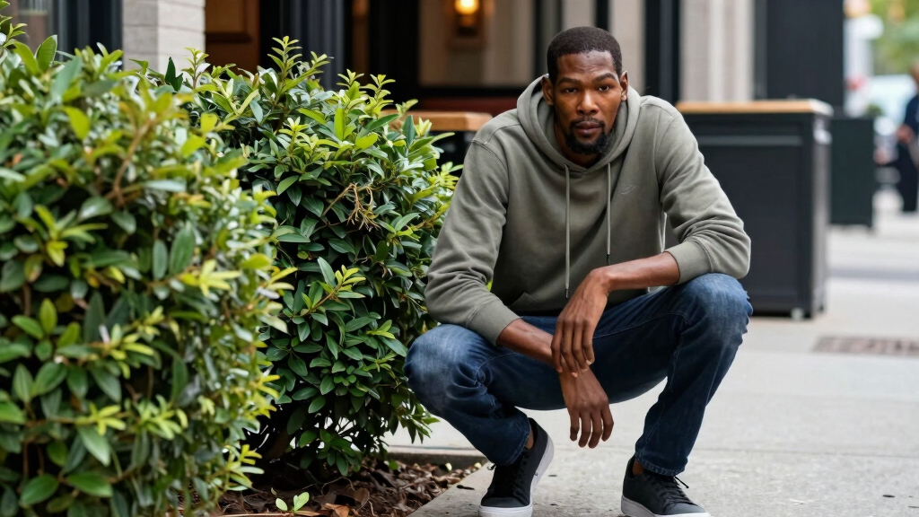 Kevin Durant Was Caught Hiding in Bushes Outside Restaurant to Avoid Paparazzi (It Did Not Work)