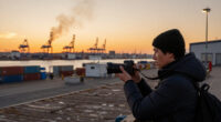 Ukrainian Drone Attack On Russian Port City Kills Four. Fire Reported At Port.
