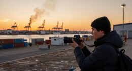 Ukrainian Drone Attack On Russian Port City Kills Four. Fire Reported At Port.