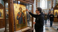 Andrei Rublev’s ‘Trinity’ Icon Returned To Russia’s Trinity Lavra After Repairs To Climate-controlled Display